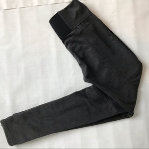 Grey Zipper High Rise Leggings Small